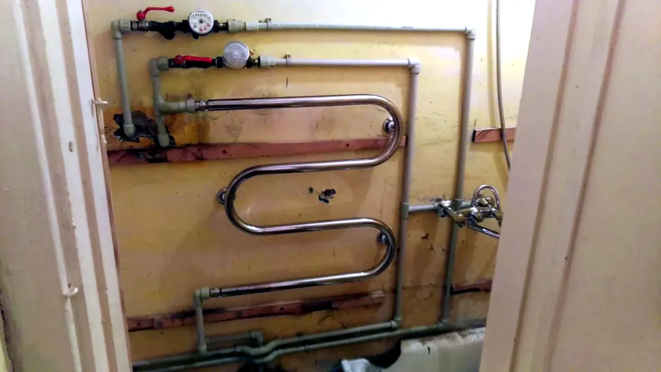 Meter assembly and towel rail