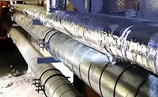 Insulating a heating main